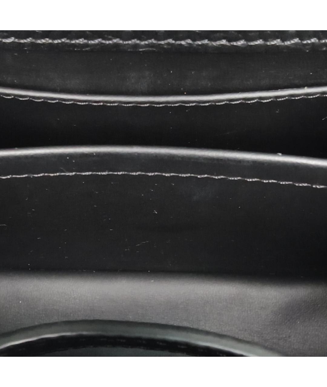 LOUIS VUITTON Черная кожаная сумка с короткими ручками, фото 8