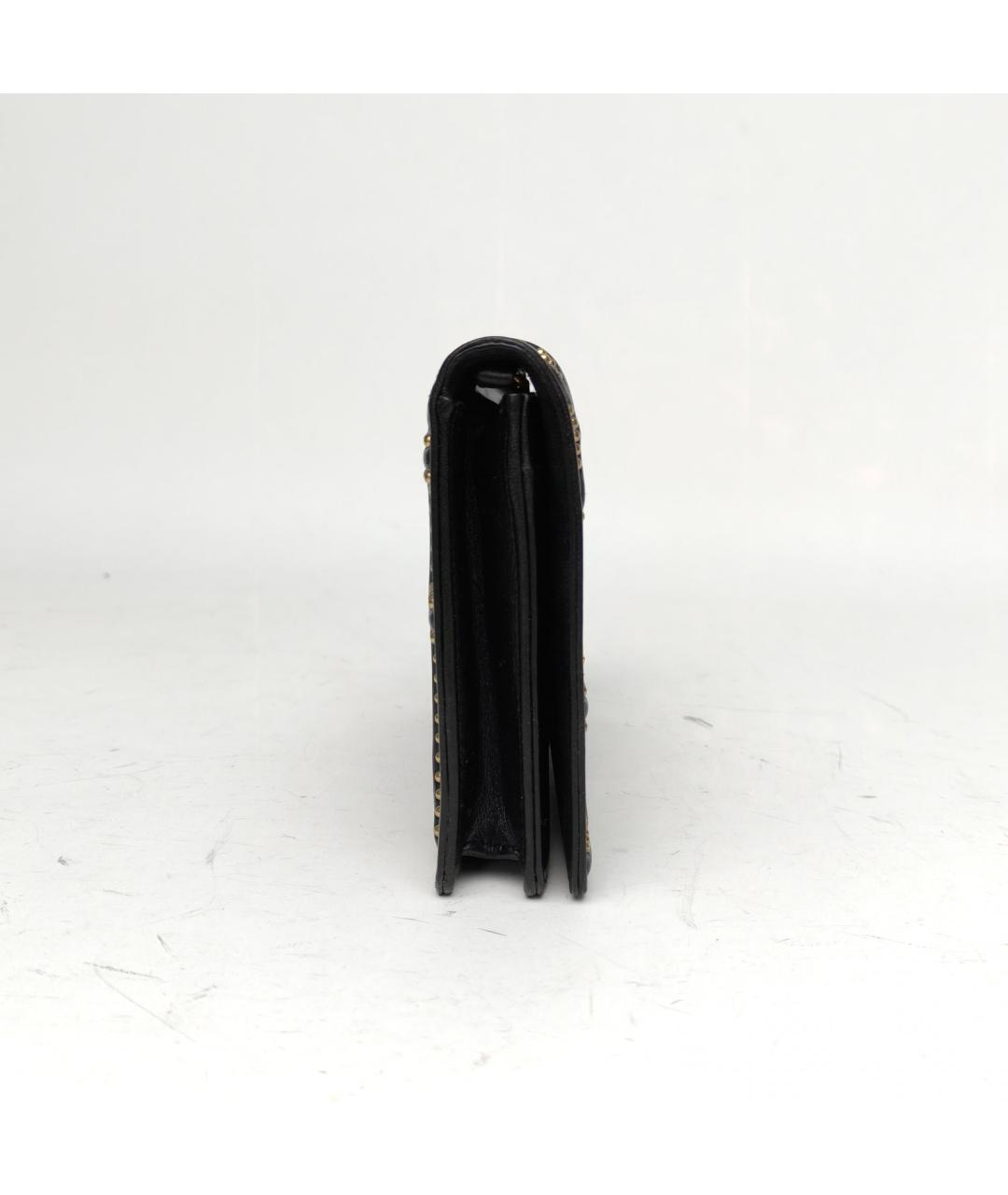 CHRISTIAN DIOR Черная кожаная сумка через плечо, фото 5