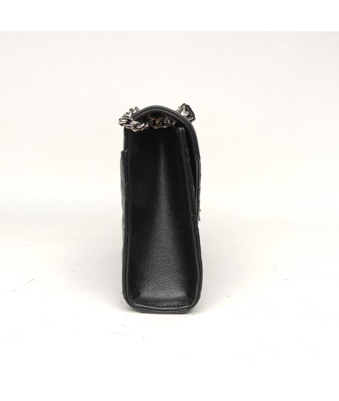 SAINT LAURENT Черная кожаная сумка через плечо, фото 5