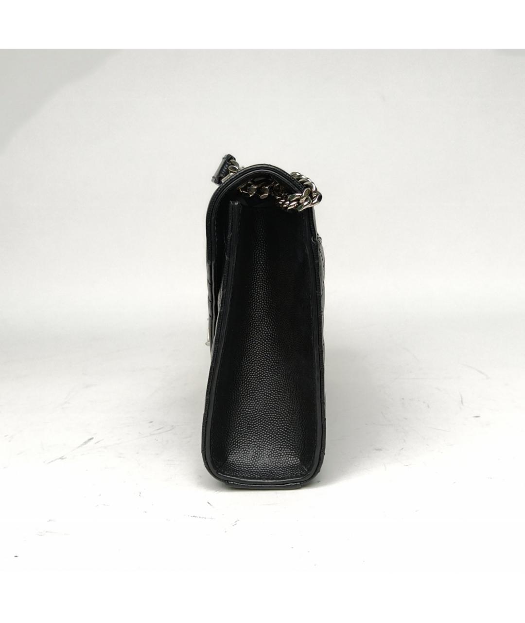 SAINT LAURENT Черная кожаная сумка через плечо, фото 3
