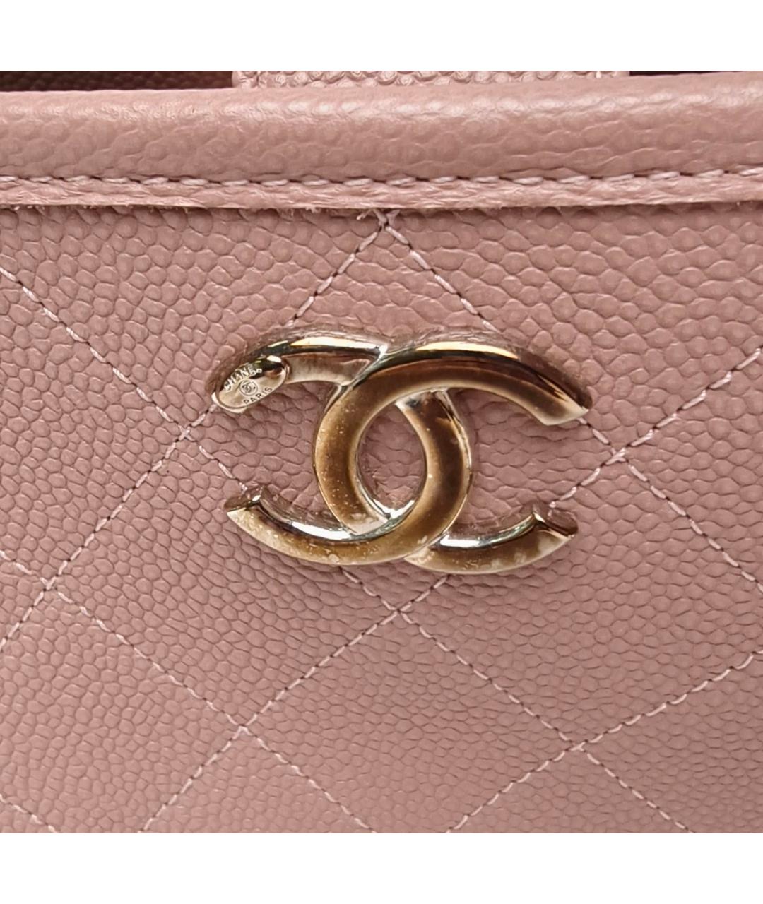 CHANEL Фиолетовая кожаная сумка с короткими ручками, фото 7