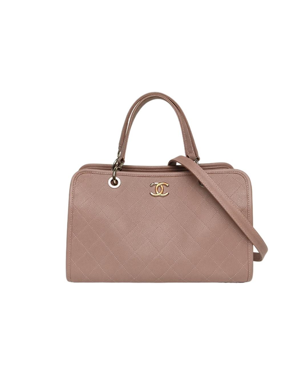 CHANEL Фиолетовая кожаная сумка с короткими ручками, фото 10