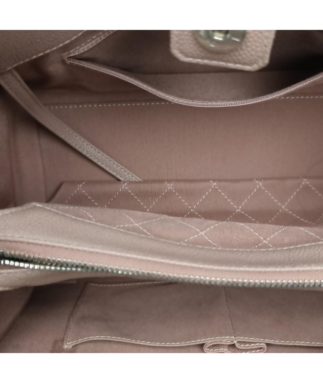 CHANEL Фиолетовая кожаная сумка с короткими ручками, фото 8