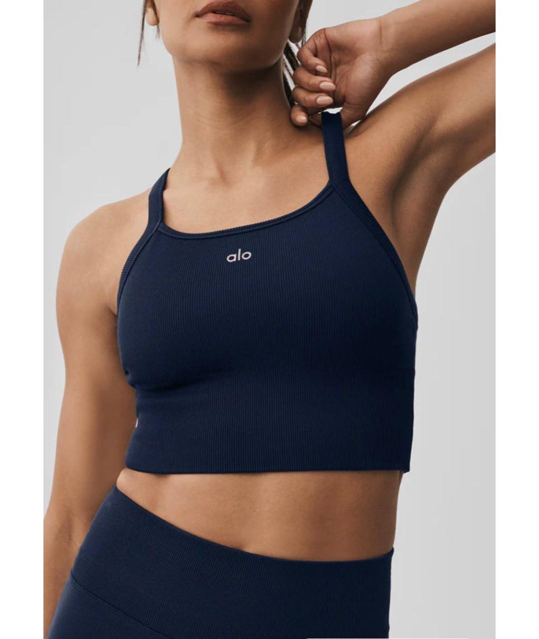 ALO YOGA Темно-синий синтетический спортивные костюмы, фото 3