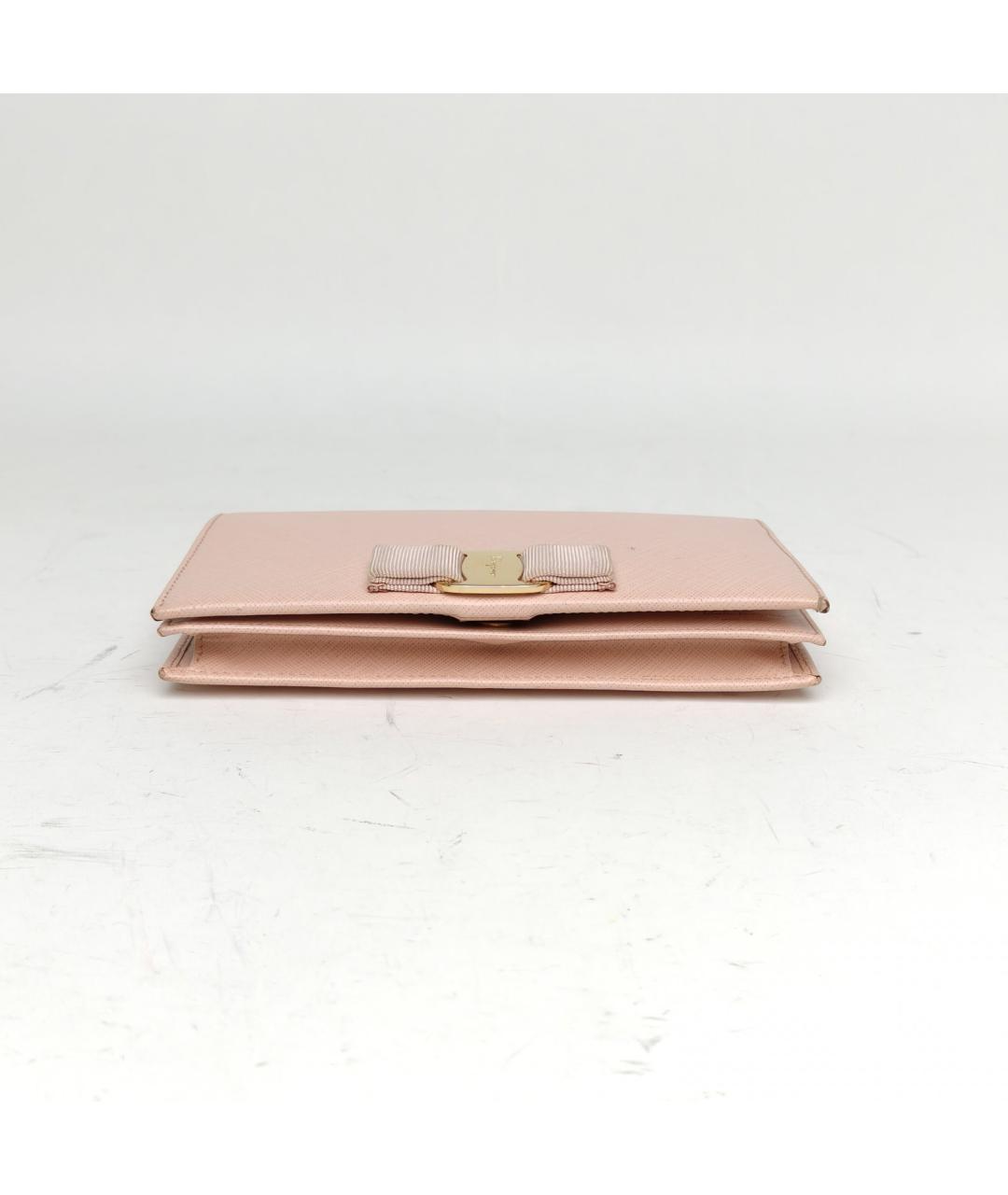 FERRAGAMO Розовая кожаная сумка через плечо, фото 6