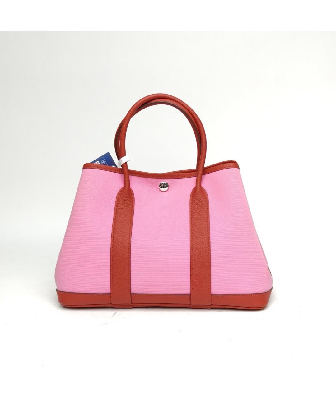 HERMES Розовая сумка с короткими ручками, фото 4