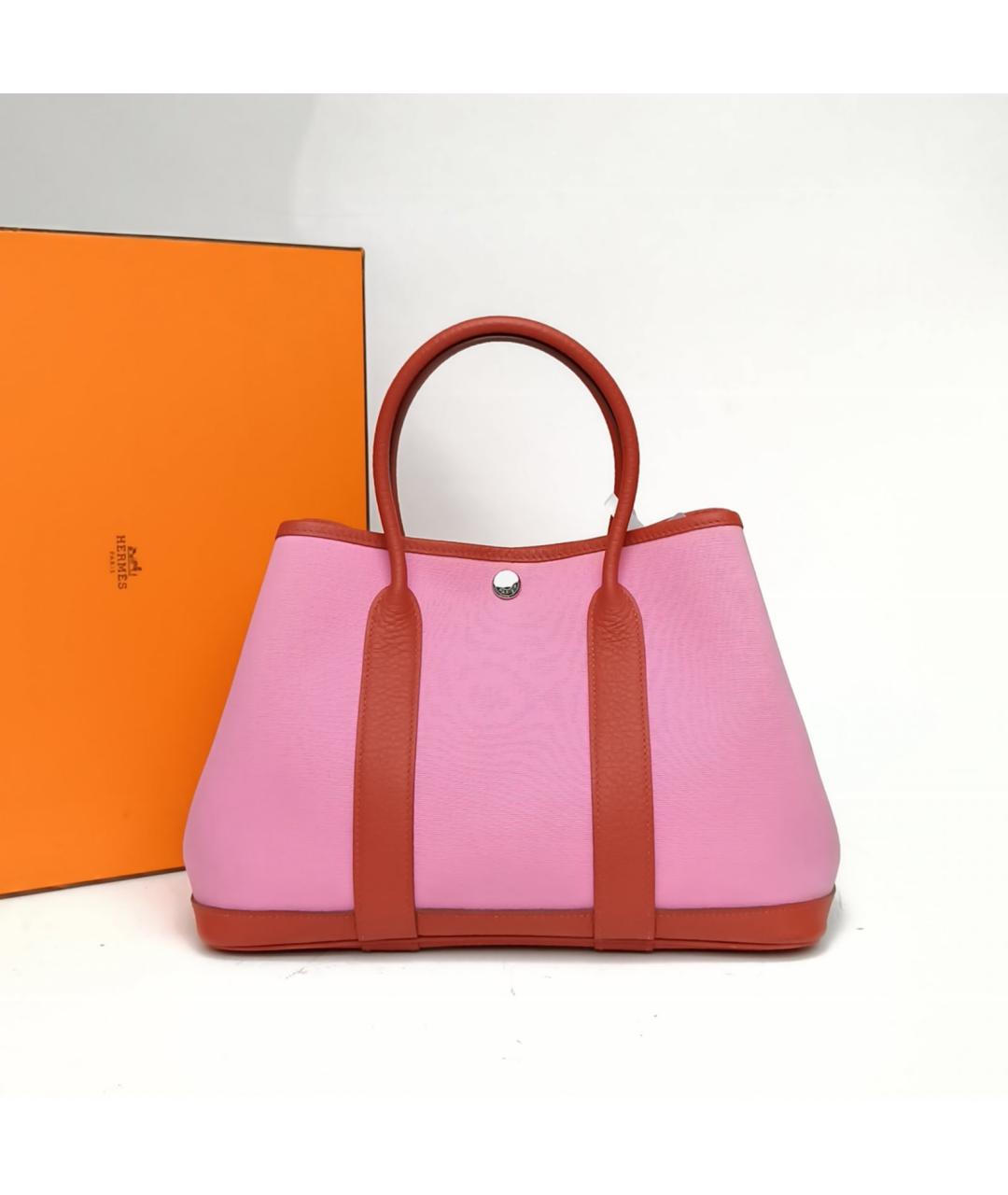 HERMES Розовая сумка с короткими ручками, фото 9