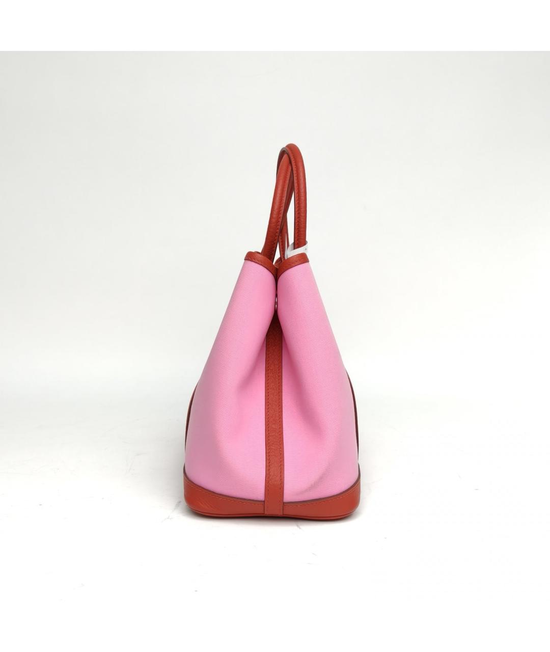 HERMES Розовая сумка с короткими ручками, фото 5