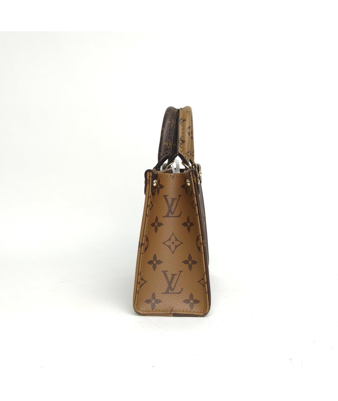 LOUIS VUITTON Коричневая сумка с короткими ручками, фото 5