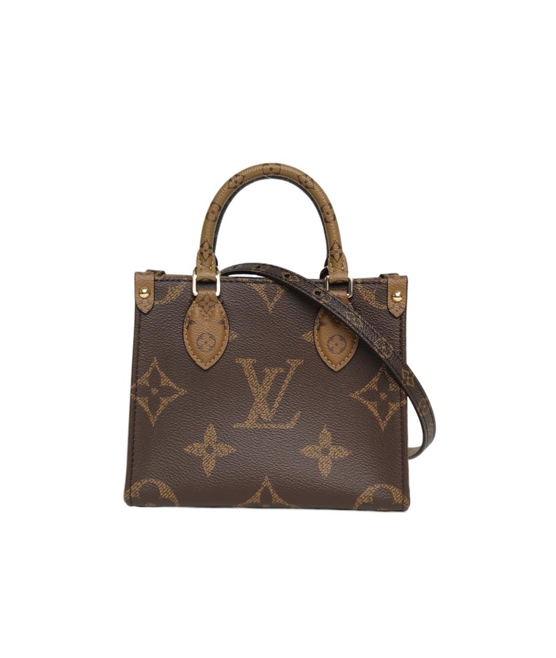 LOUIS VUITTON Коричневая сумка с короткими ручками, фото 1