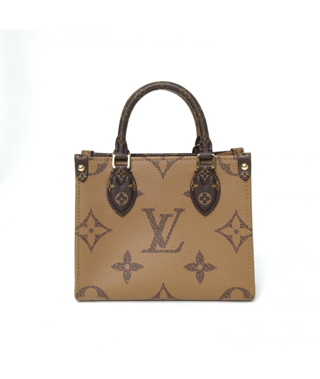 LOUIS VUITTON Коричневая сумка с короткими ручками, фото 4