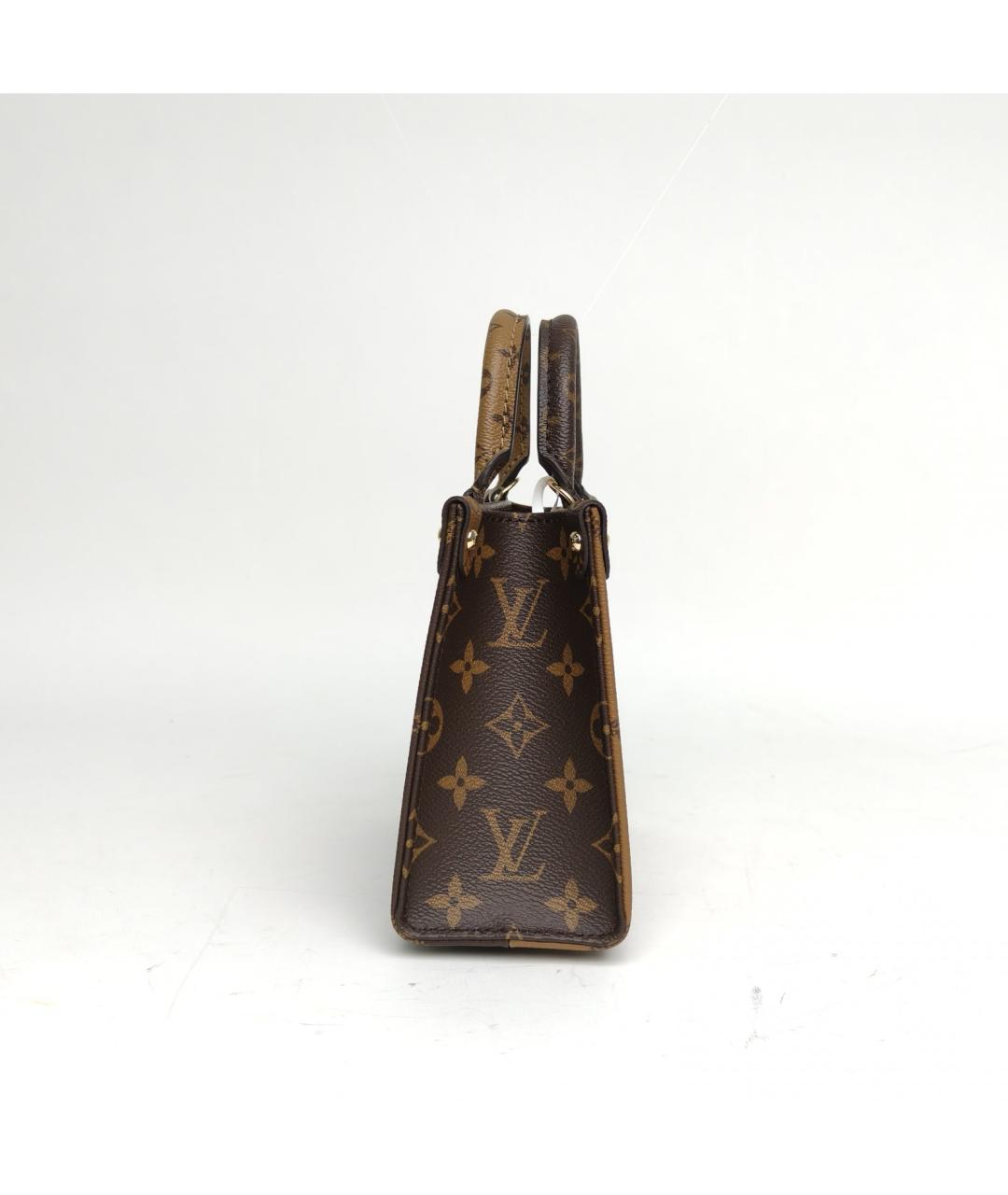 LOUIS VUITTON Коричневая сумка с короткими ручками, фото 3