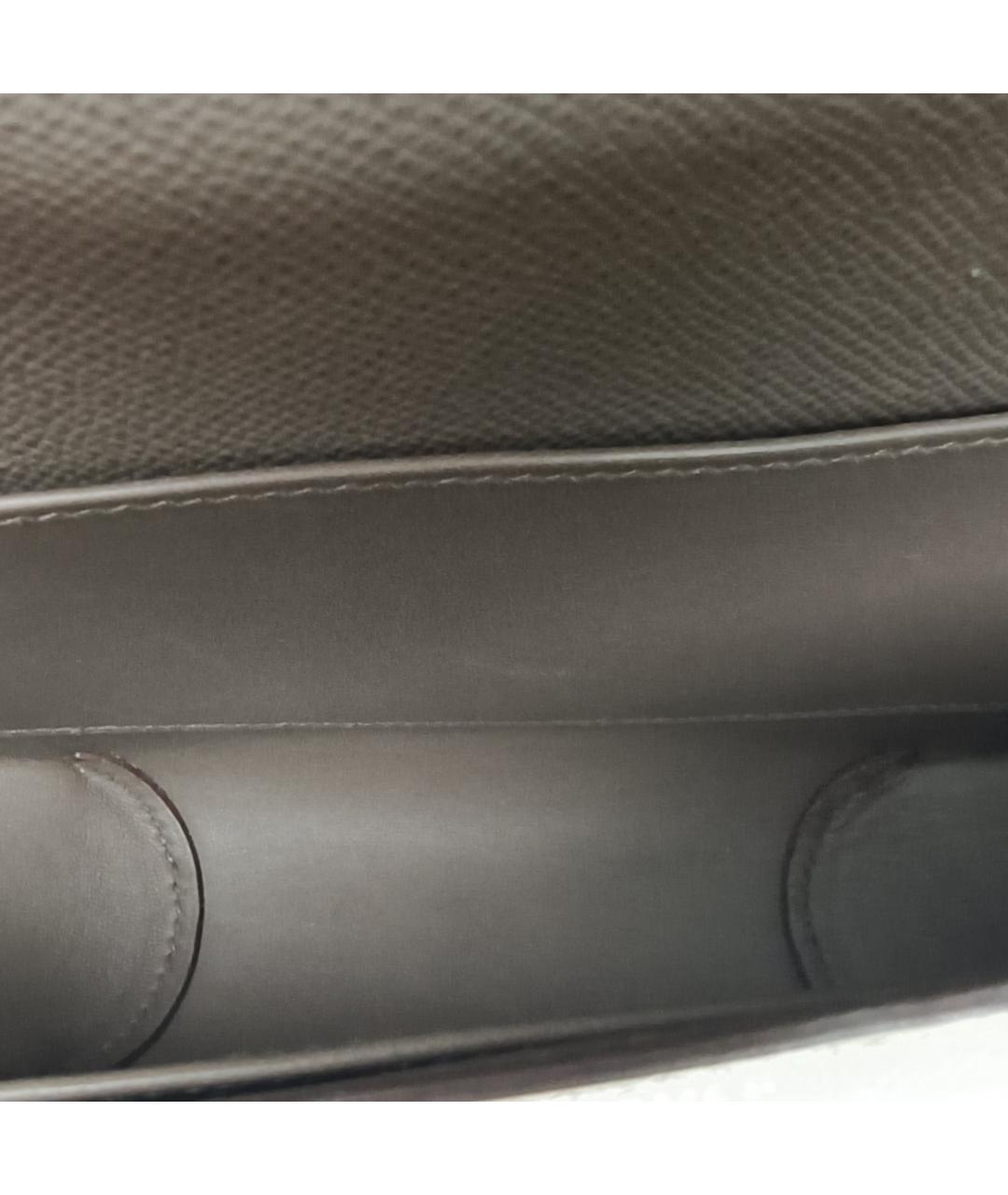 HERMES Серая кожаная сумка через плечо, фото 7