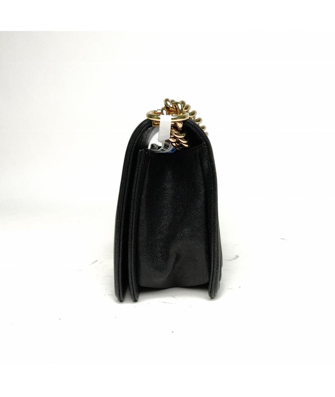 CHANEL Черная кожаная сумка через плечо, фото 3