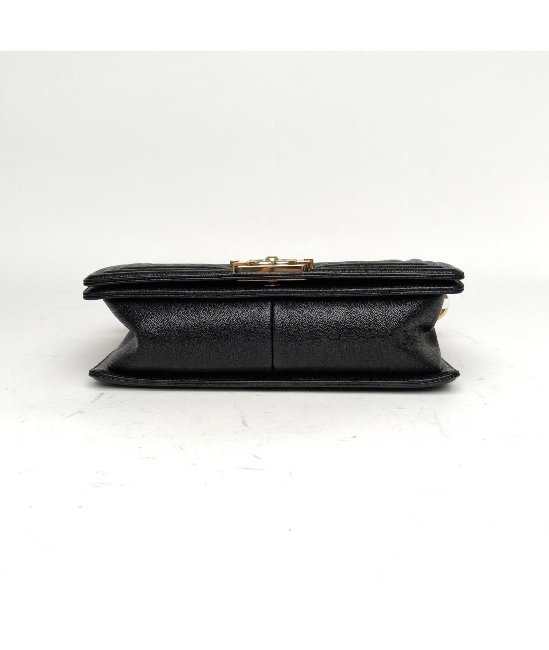 CHANEL Черная кожаная сумка через плечо, фото 6