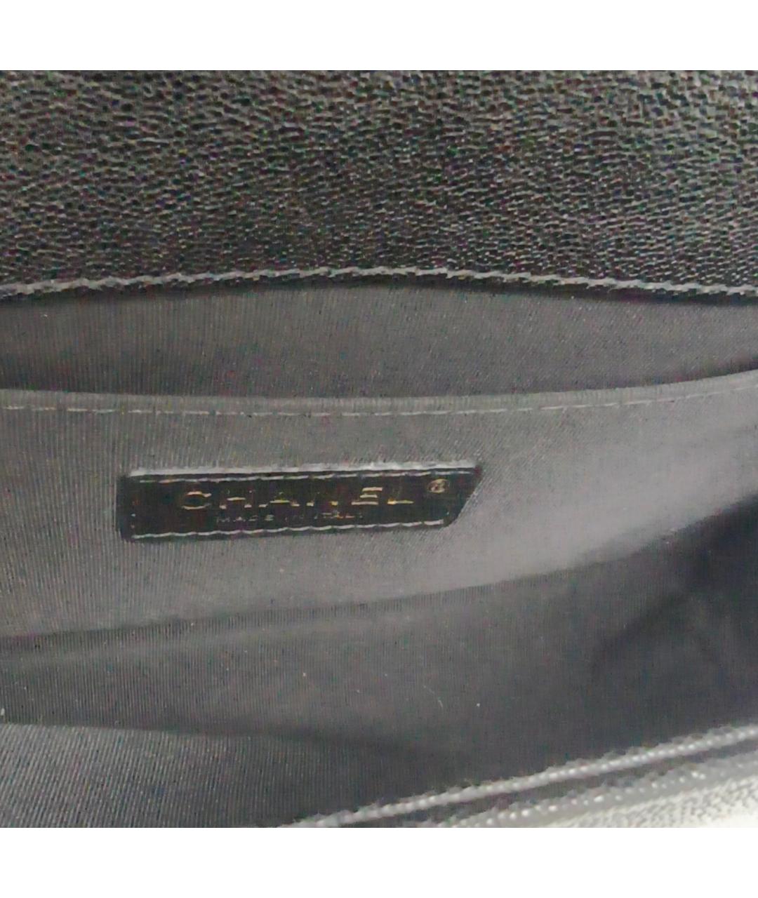 CHANEL Черная кожаная сумка через плечо, фото 7