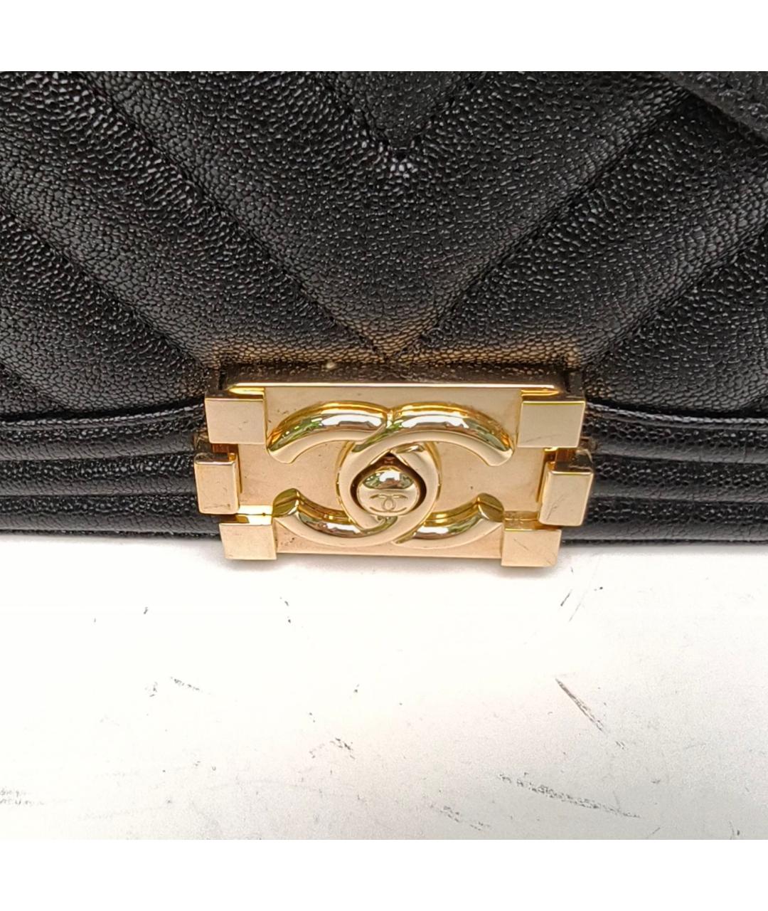 CHANEL Черная кожаная сумка через плечо, фото 8