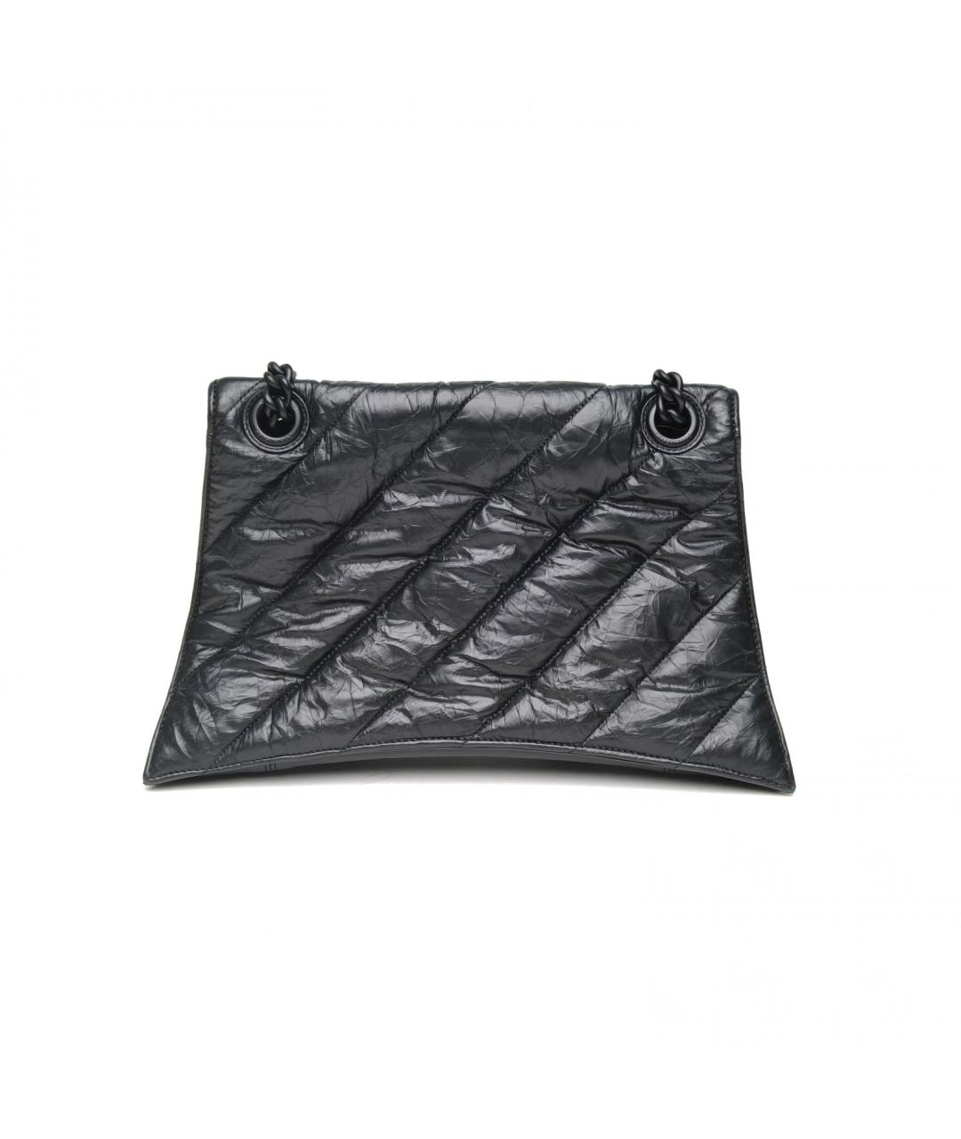 BALENCIAGA Черная кожаная сумка через плечо, фото 4