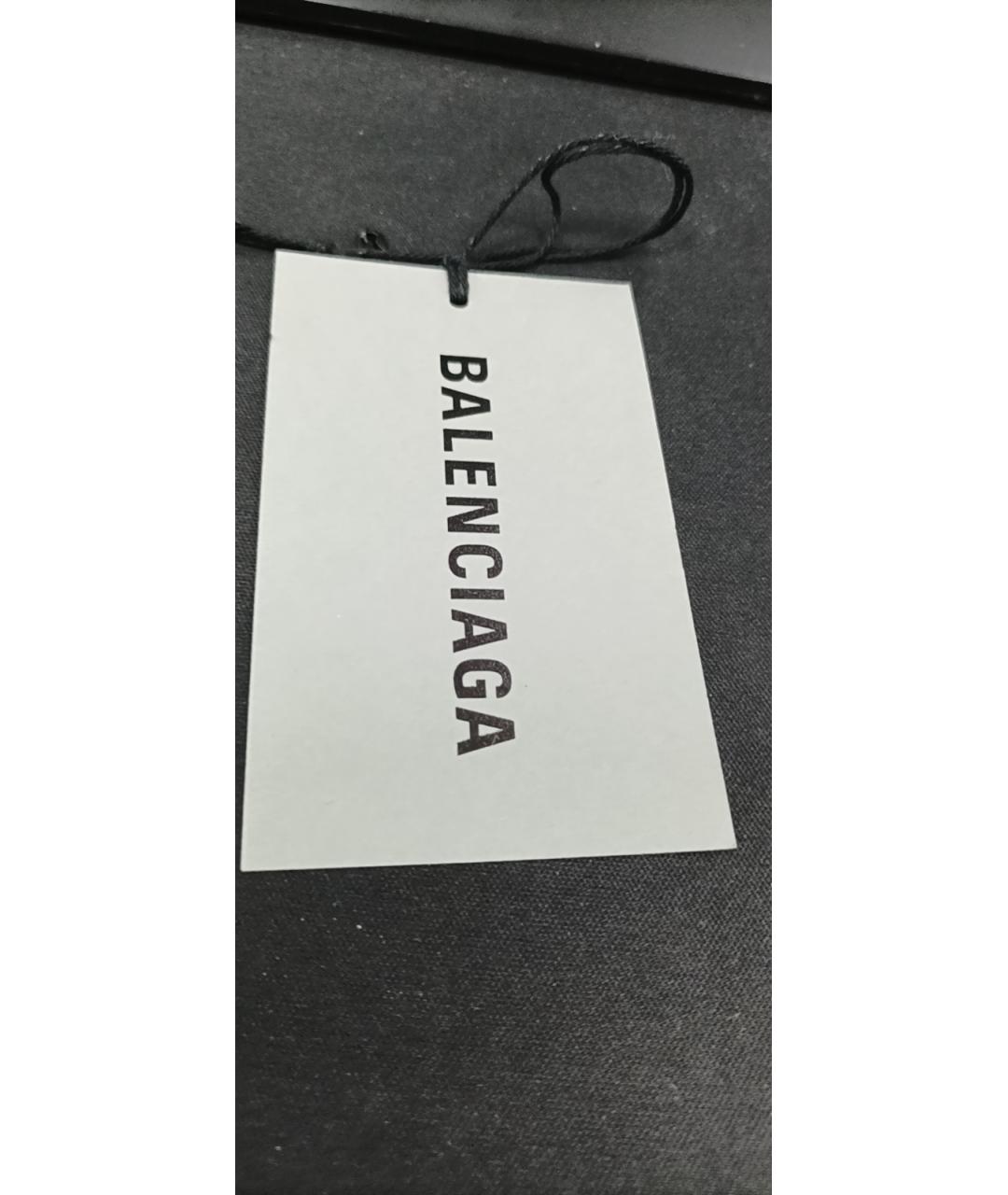 BALENCIAGA Черная кожаная сумка через плечо, фото 8