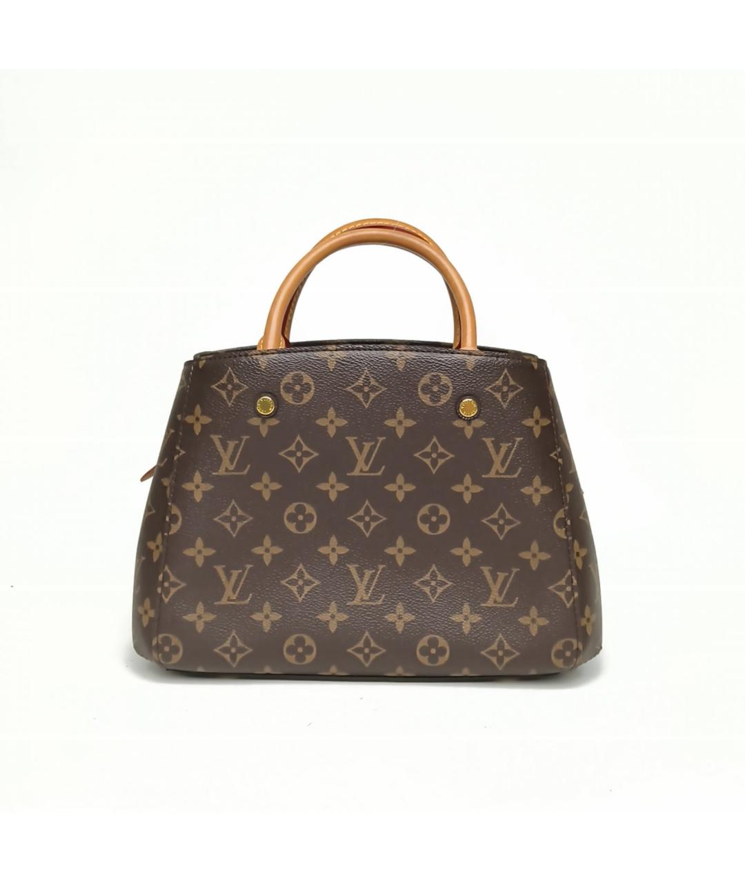 LOUIS VUITTON Коричневая сумка с короткими ручками, фото 4