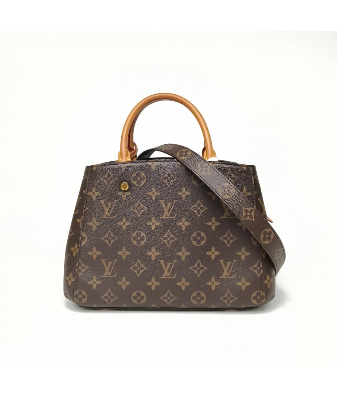 LOUIS VUITTON Коричневая сумка с короткими ручками, фото 2