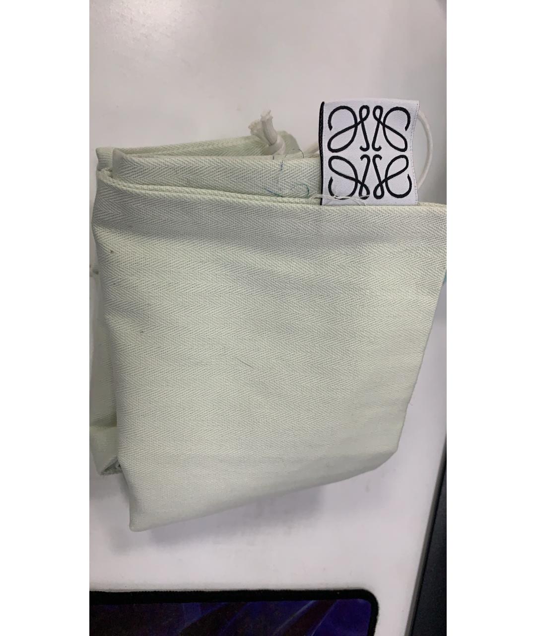 LOEWE Зеленая кожаная сумка через плечо, фото 9