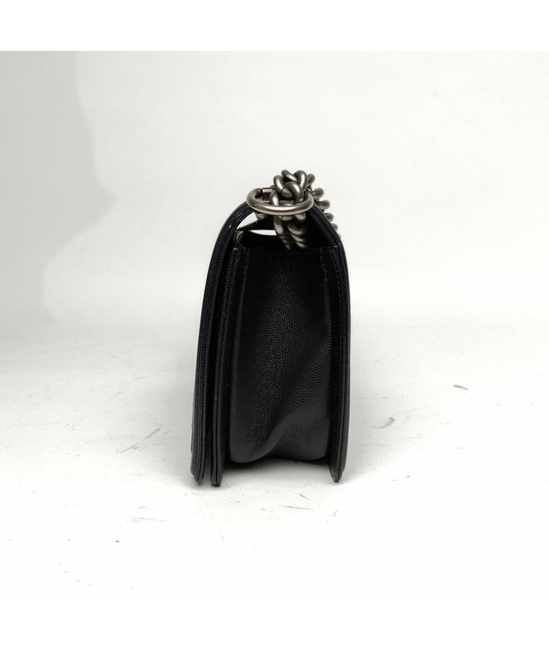 CHANEL Черная кожаная сумка через плечо, фото 3