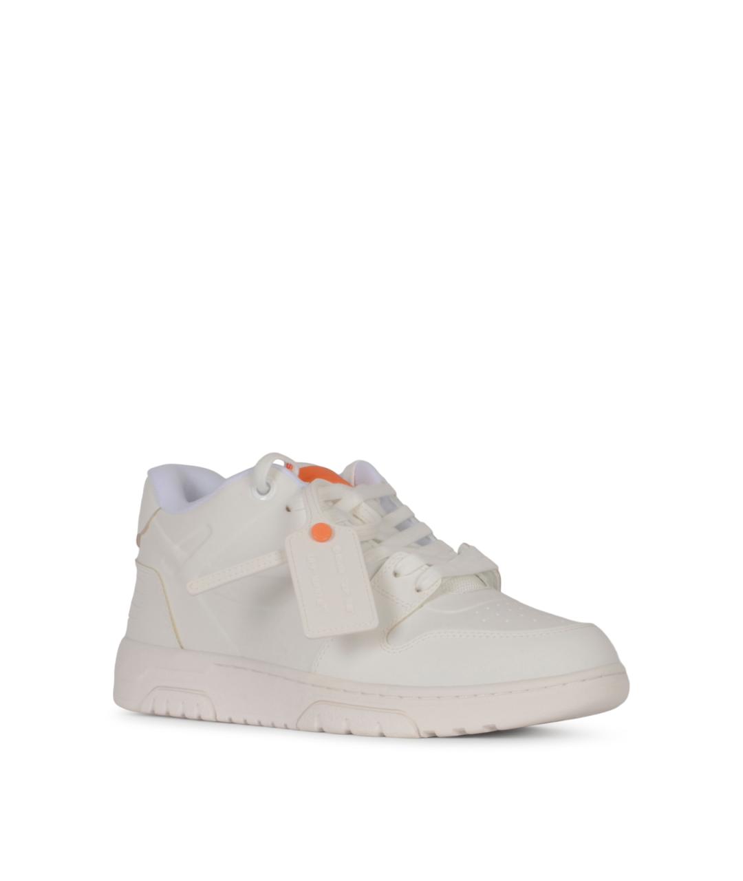 OFF-WHITE Белые низкие кроссовки / кеды, фото 2