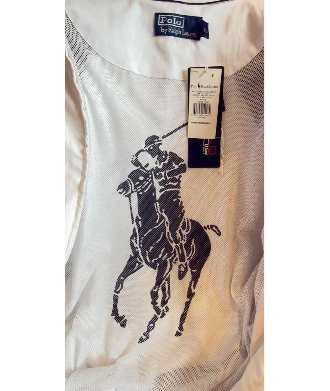 POLO RALPH LAUREN Белая полиэстеровая куртка, фото 2