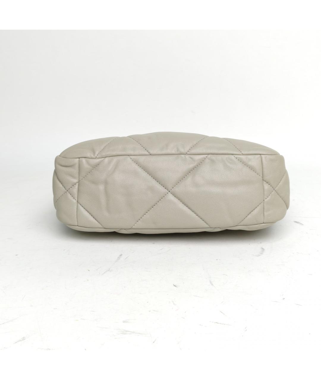 CHANEL Серая кожаная сумка через плечо, фото 6