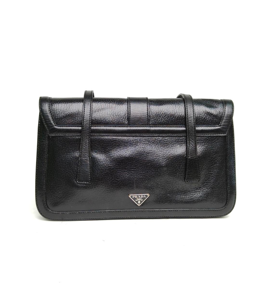 PRADA Черная кожаная сумка через плечо, фото 3