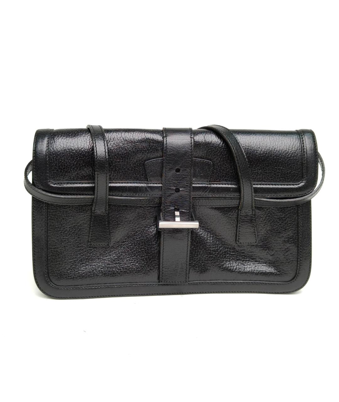 PRADA Черная кожаная сумка через плечо, фото 1