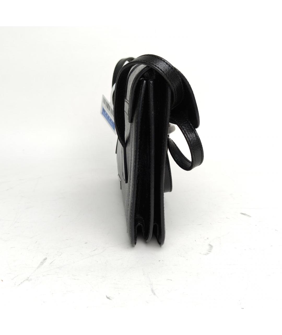 PRADA Черная кожаная сумка через плечо, фото 4