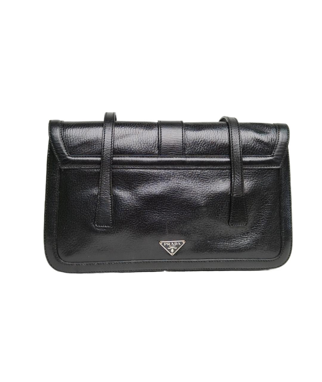 PRADA Черная кожаная сумка через плечо, фото 2
