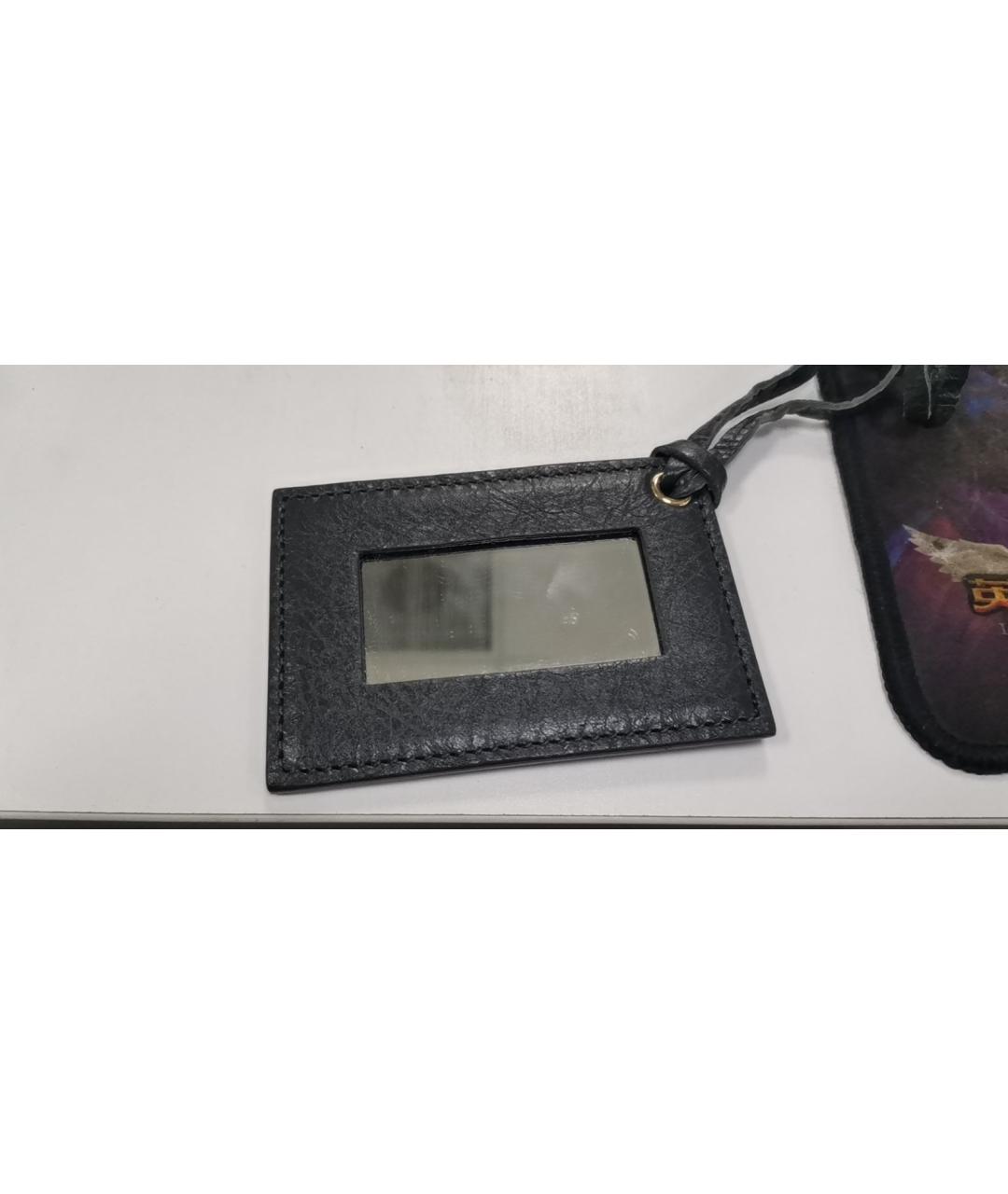 BALENCIAGA Антрацитовая кожаная сумка с короткими ручками, фото 9