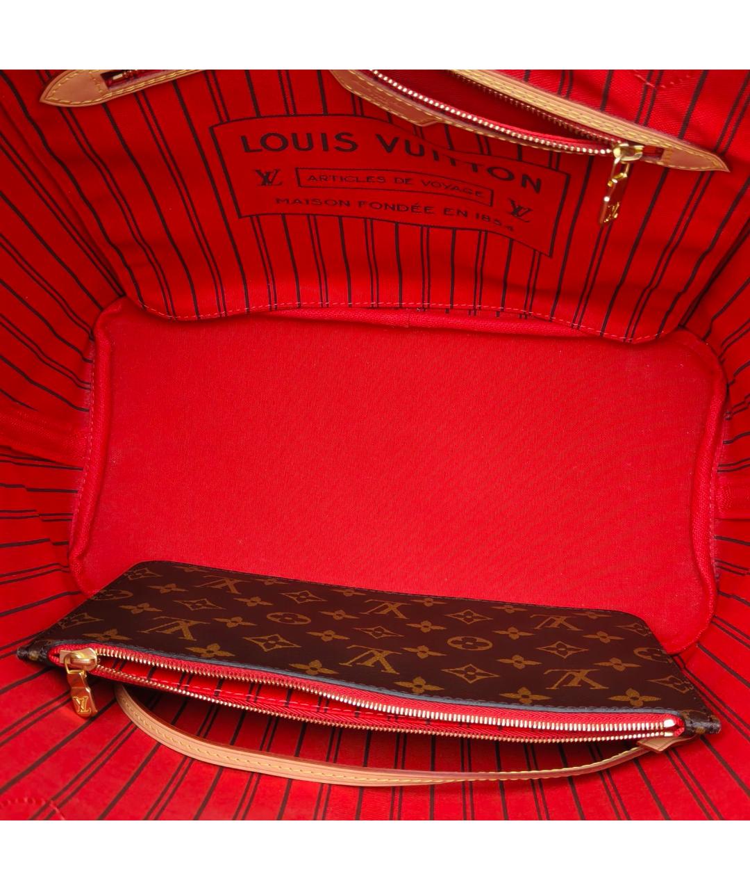 LOUIS VUITTON Коричневая сумка тоут, фото 7