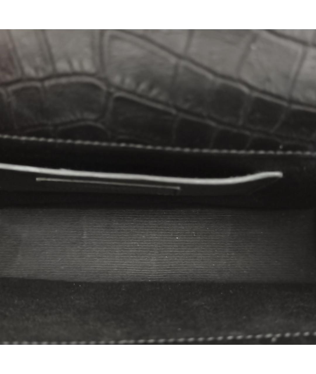 SAINT LAURENT Черная кожаная сумка через плечо, фото 7