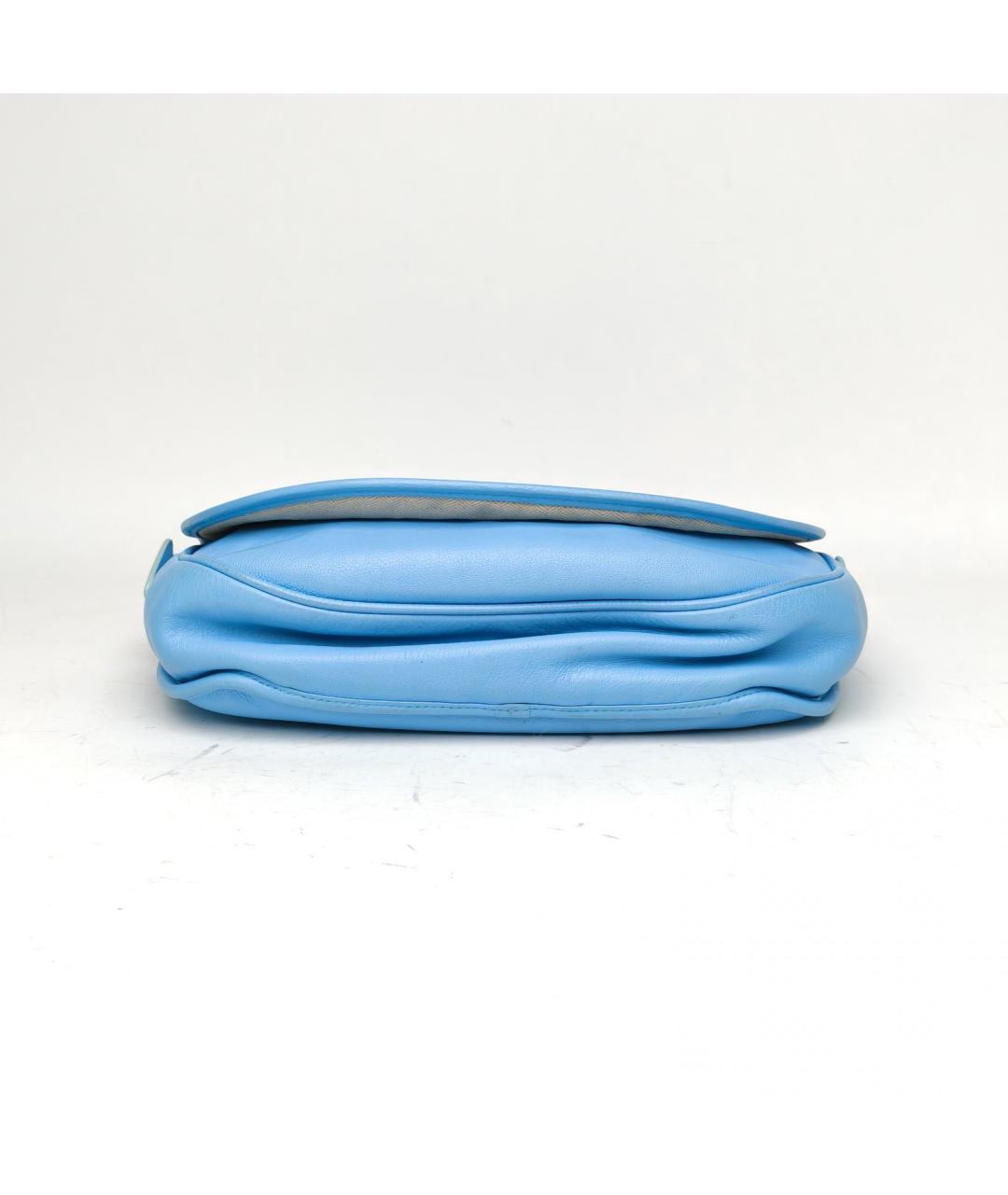 LOEWE Голубая кожаная сумка через плечо, фото 6