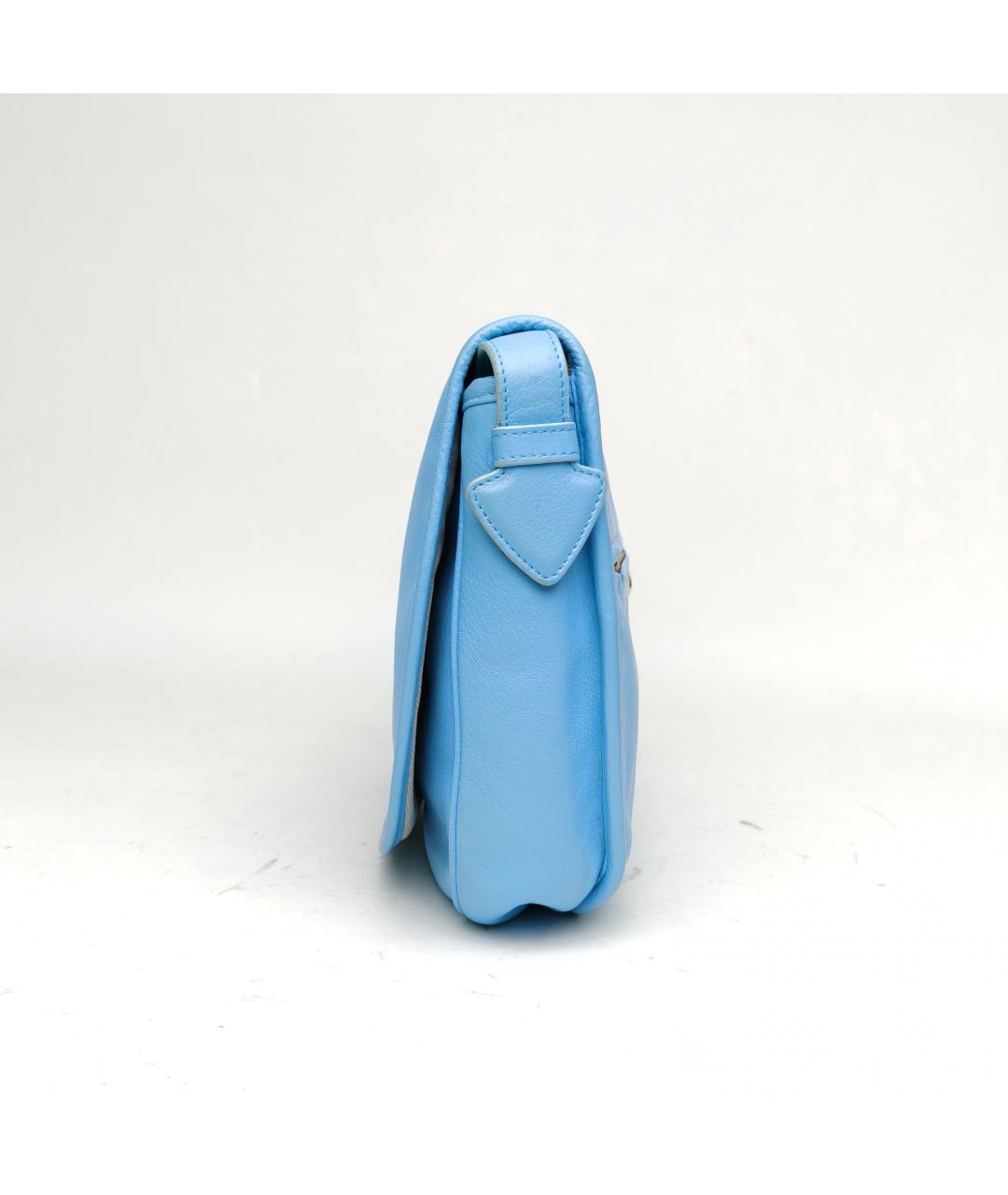 LOEWE Голубая кожаная сумка через плечо, фото 3