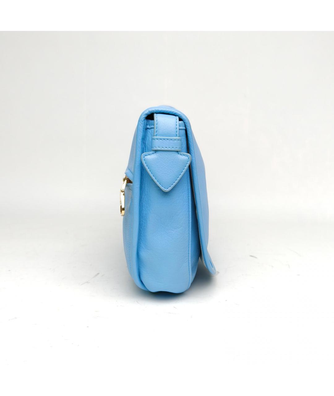 LOEWE Голубая кожаная сумка через плечо, фото 5