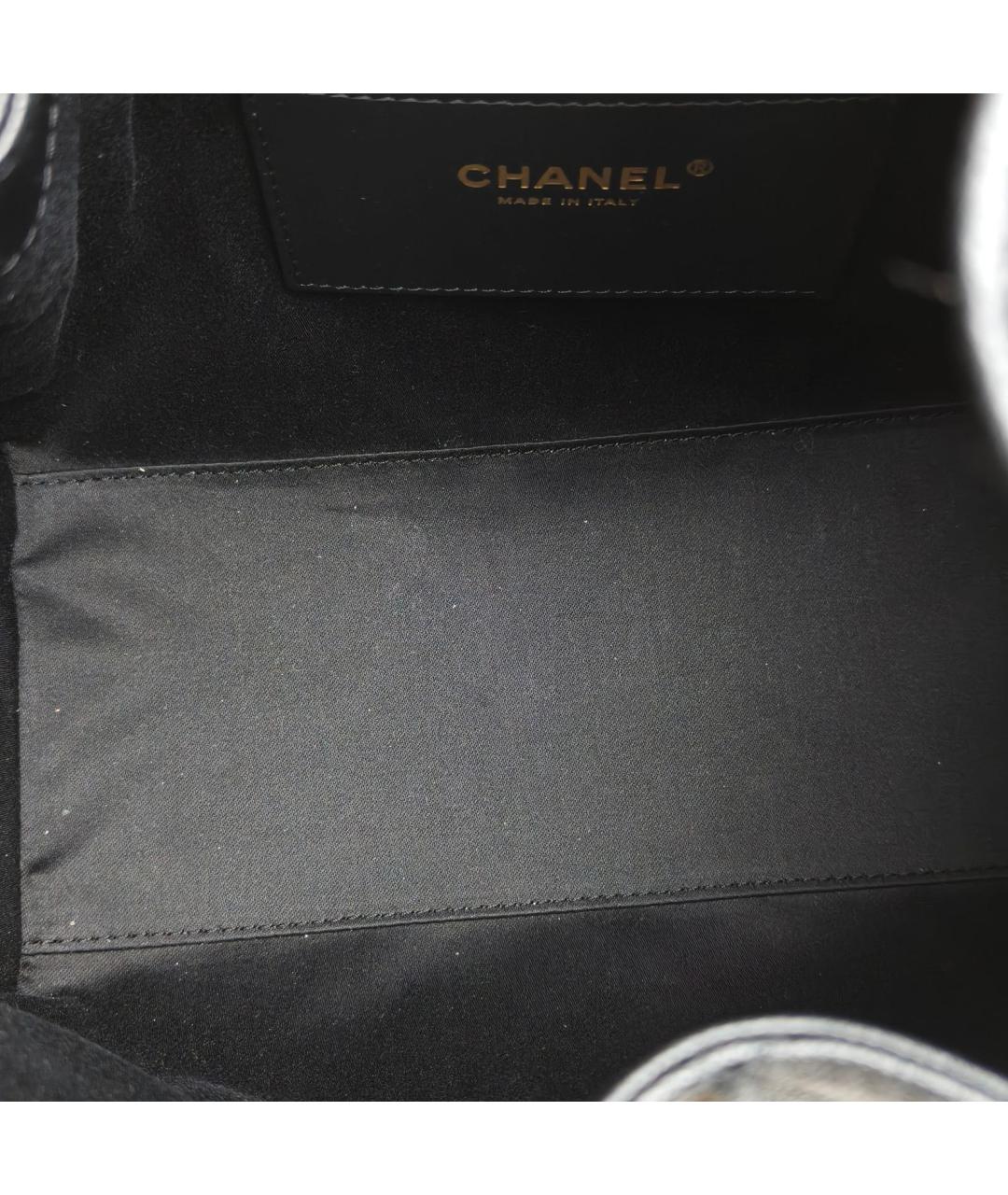 CHANEL Черная кожаная сумка через плечо, фото 7