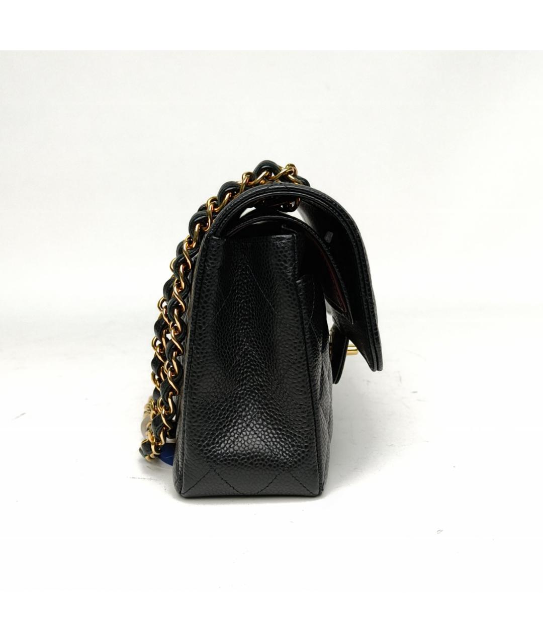 CHANEL Черная кожаная сумка через плечо, фото 5