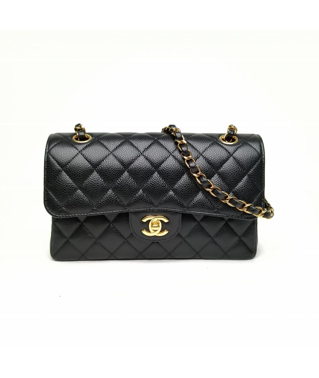 CHANEL Черная кожаная сумка через плечо, фото 2