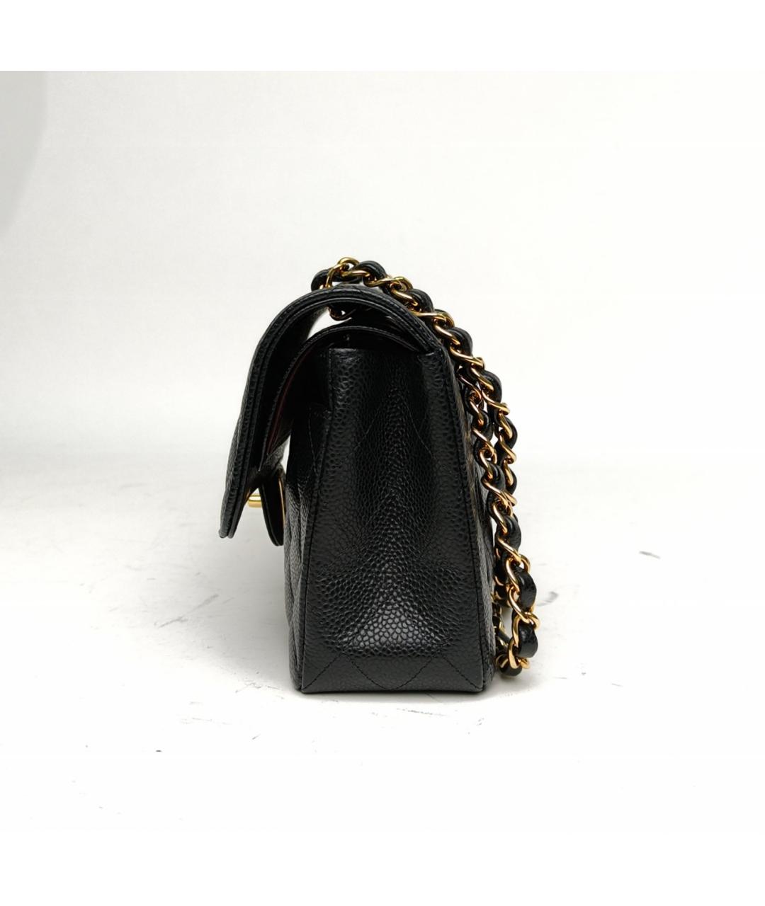 CHANEL Черная кожаная сумка через плечо, фото 3