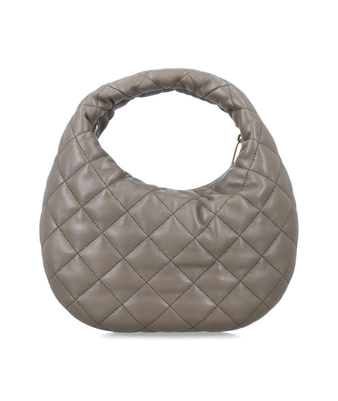 SAINT LAURENT Серая кожаная сумка тоут, фото 3