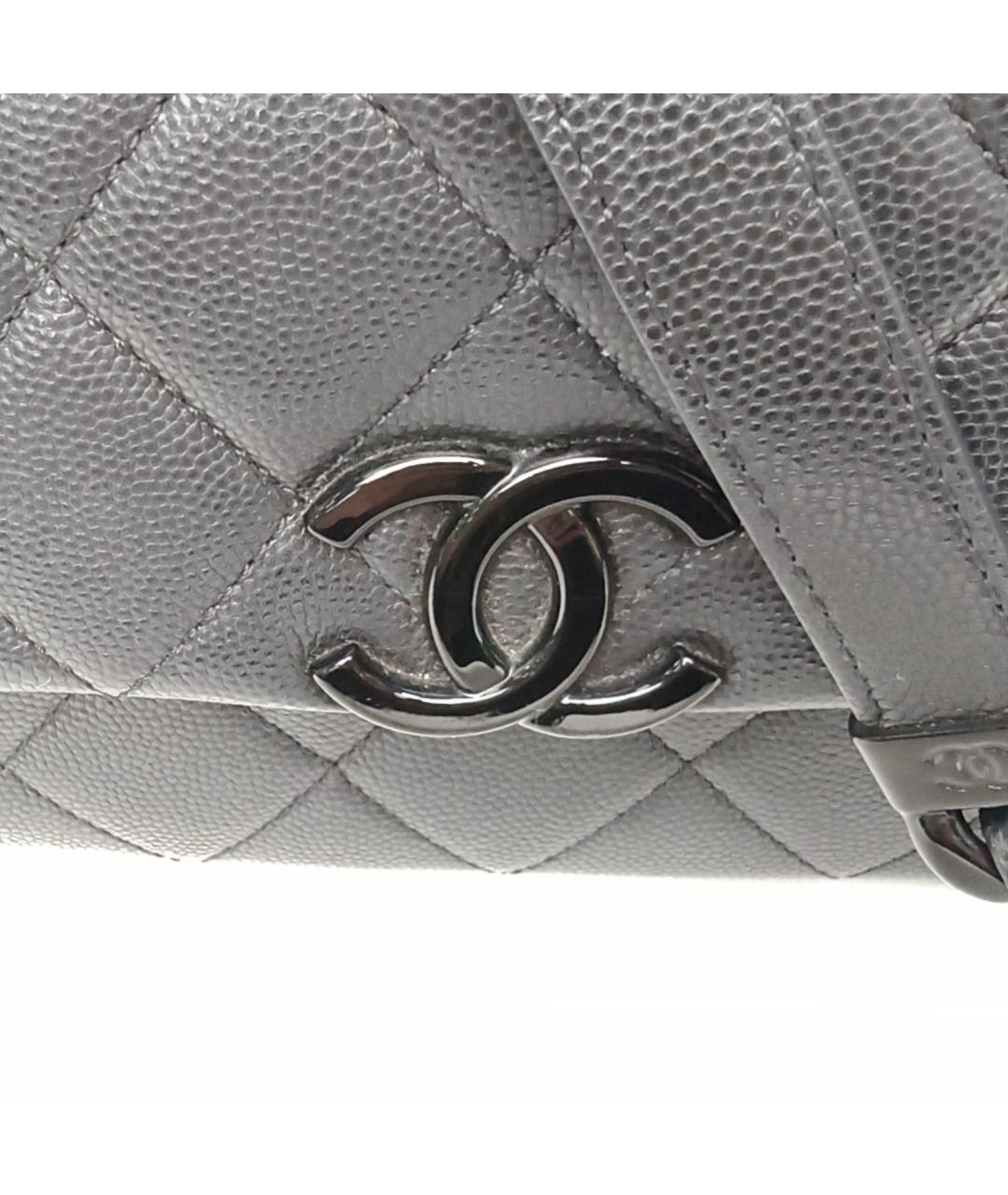 CHANEL Черная кожаная сумка через плечо, фото 8