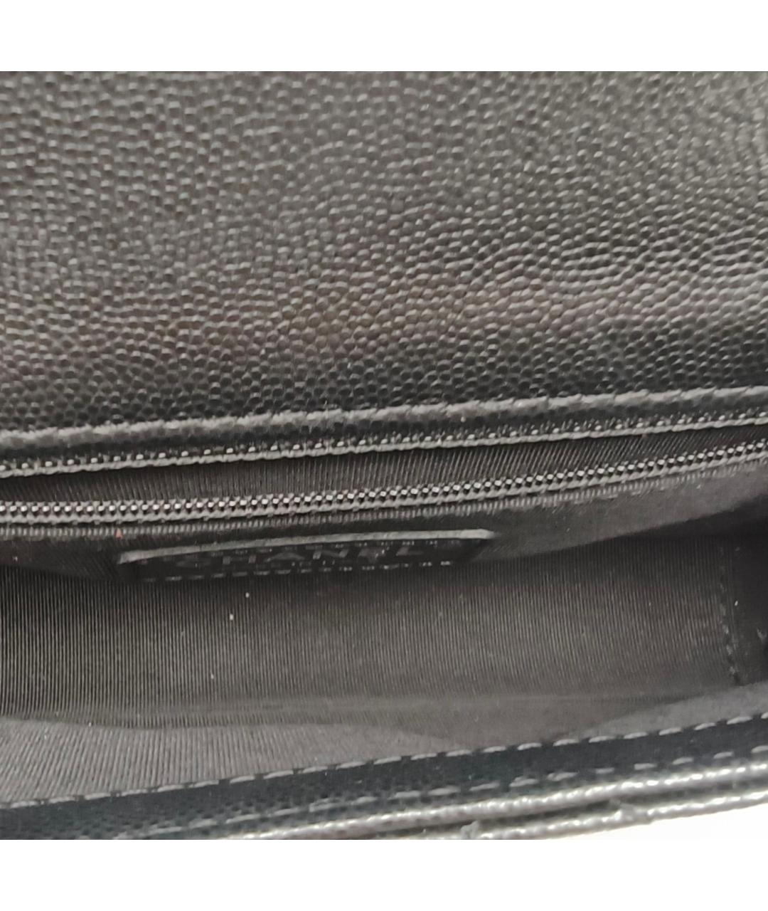 CHANEL Черная кожаная сумка через плечо, фото 7