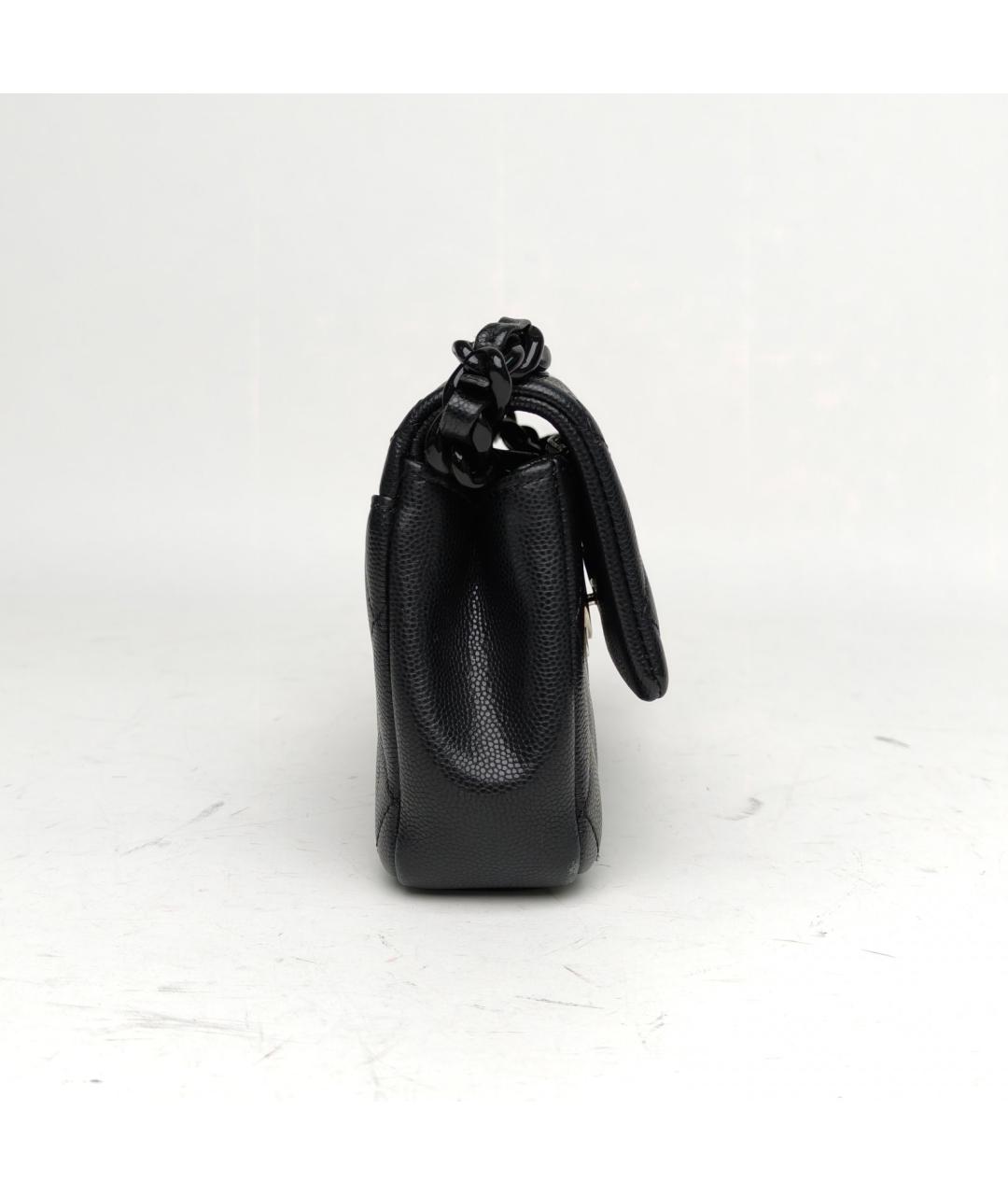 CHANEL Черная кожаная сумка через плечо, фото 5