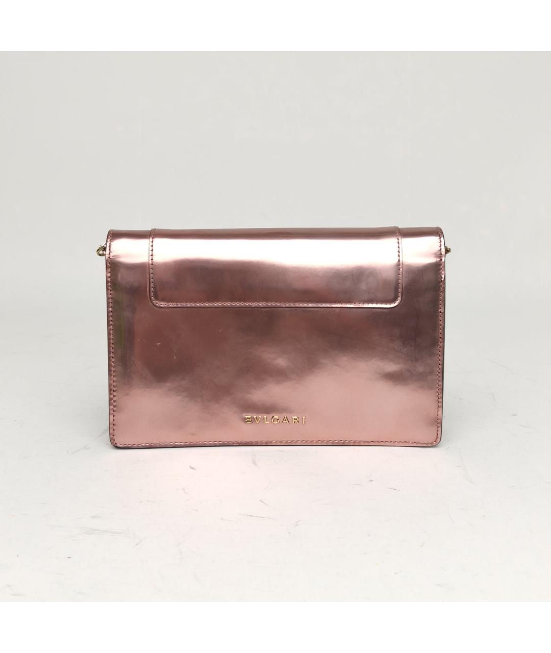 BVLGARI Розовая кожаная сумка через плечо, фото 4