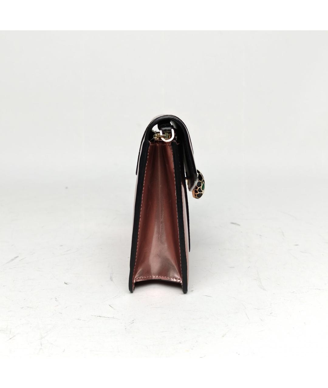 BVLGARI Розовая кожаная сумка через плечо, фото 5